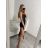 Šaty letné dlhé na ramienka dámske (S/M ONE SIZE) TALIANSKA MÓDA IMPBB22B23820 ružová S/M