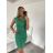 Šaty puzdrové spoločenské elegantné bez rukávov dámske (S-XL) TALIANSKA MÓDA IMM22Q51239 zelená S