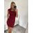 Šaty pouzdrové společenské elegantní bez rukávů dámské (S-XL) ITALSKÁ MÓDA IMM22Q51239 vínová M