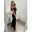 Šaty elegantní společenské carmen dlouhé dámské (XS/S/M/L ONE SIZE) ITALSKÁ MÓDA IM322063 purpurová