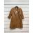 Kabát dlouhý rukáv dámský (S/M ONE SIZE) ITALSKÁ MÓDA IMPSH226013
