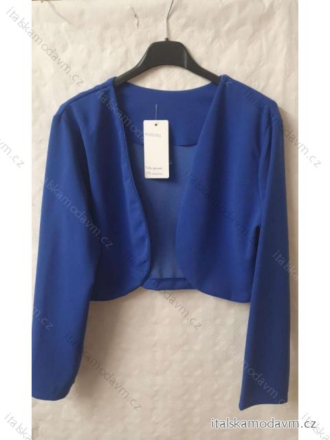 Bolerko dlhý rukáv dámsky (S / M / L ONE SIZE) TALIANSKÁ MÓDA IM322203/DR <p>modrá kráľovská</p> M / L