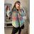 Kabát vlnený krátky dlhý rukáv dámsky (S/L ONE SIZE oversize) TALIANSKA MÓDA IMM21239d/DR