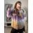 Kabát vlnený krátky dlhý rukáv dámsky (S/L ONE SIZE oversize) TALIANSKA MÓDA IMM21239b/DR