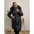 Kabát zimní dámský nadrozměr (3XL-7XL) LIBLAND LIB22LD-7688B tmavě modrá 5XL