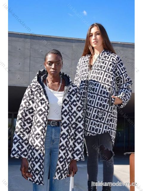 Bunda dlhý rukáv dámska (S/M ONE SIZE) TALIANSKA MÓDA IMPLI2233234