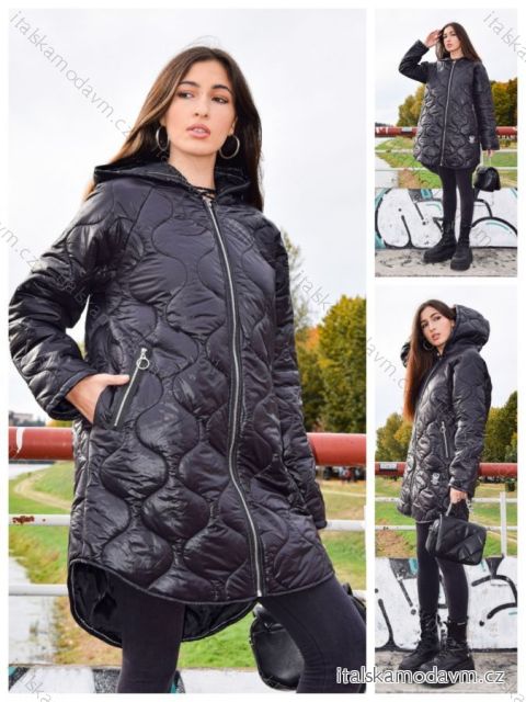 Bunda dlhý rukáv dámska (S/M ONE SIZE) TALIANSKA MÓDA IMPLI2233234