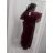Dlouhé šaty plesové elegantné spoločenské krátky rukáv dámske nadrozmer (XL/2XL ONE SIZE) TALIANSKA MÓDA IMM228995HO