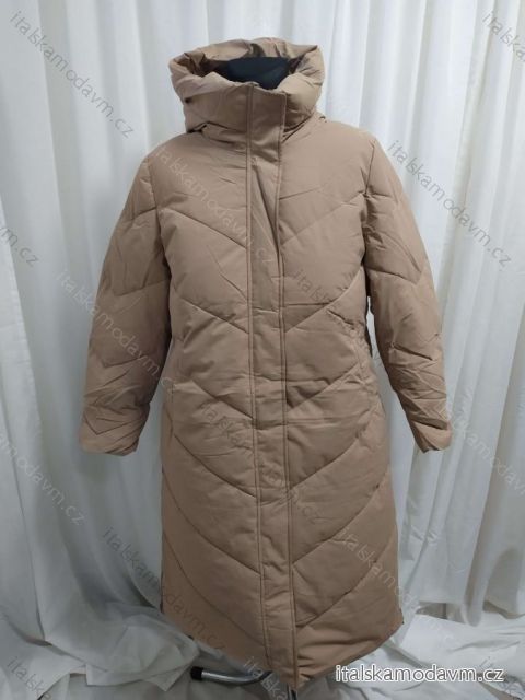 Kabát zimný dámsky (M-2XL) POLSKÁ MÓDA HKW223833 béžová XL
