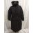 Kabát zimní dámský (M-2XL) POLSKÁ  MÓDA HKW223560 černá M