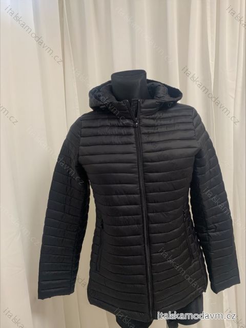 Bunda prošívaná s kapucí (S-2XL) LIBLAND LIB22LD-7218 Černá 2XL