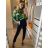 Kalhoty elegantní dlouhé dámské (S-XL) ITALSKÁ MÓDA IMM22MS12085C/DR čierna S