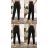 Kalhoty elegantní dlouhé dámské (S-XL) ITALSKÁ MÓDA IMM22MS12085C/DR čierna S