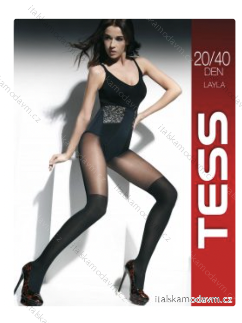 Pančuchy dámske 20/40DEN (158-180) TESS TESS22LAYLA-20/40DEN Čierna 3