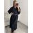 Šaty dlouhé košilové s páskem dlouhý rukáv dámské (M/L/XLONE SIZE) ITALSKÁ MÓDA IMPBR22A4895-R9/DR