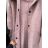 Kabát alpaka s kapucňou dámsky nadromer (XL/2XL ONE SIZE) TALIANSKA MÓDA IMD22918/DR XL/2XL hnedá