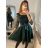 Šaty elegantní dlouhý rukáv dámské (S/M ONE SIZE) ITALSKÁ MÓDA IMPSH22v3852