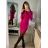 Šaty úpletové s rolákom dlhý rukáv dámske (S/M ONE SIZE) TALIANSKA MÓDA IMM22FD51752/DR S/M šedá