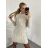 Šaty pletené dlhý rukáv dámske (S/M ONE SIZE) TALIANSKA MóDA IM422989/DR S/M smaragdová
