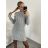 Šaty pletené dlhý rukáv dámske (S/M ONE SIZE) TALIANSKA MóDA IM422989/DR S/M smaragdová