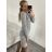 Šaty pletené dlhý rukáv dámske (S/M ONE SIZE) TALIANSKA MóDA IM422989/DR S/M smaragdová