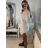 Šaty pletené oversize s rolákem dlouhý rukáv dámské (S/M/L ONE SIZE) ITALSKÁ MÓDA IMWGS223583 smaragdová S/M