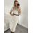 Šaty voľnočasové teplé s rolákom a opaskom dlhý rukáv dámske (S/M ONE SIZE) TALIANSKA MODA IMM22500/DR S/M fuchsiová