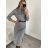 Šaty voľnočasové teplé s rolákom a opaskom dlhý rukáv dámske (S/M ONE SIZE) TALIANSKA MODA IMM22500/DR S/M fuchsiová