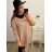 Svetr dlouhý rukáv dámské (XL/2XL/3XL ONE SIZE) ITALSKá MóDA IM4221325
