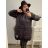 Bunda oversize s kapucňou dámska nadrozmer (XL/2XL ONE SIZE) TALIANSKA MÓDA IM422APOL