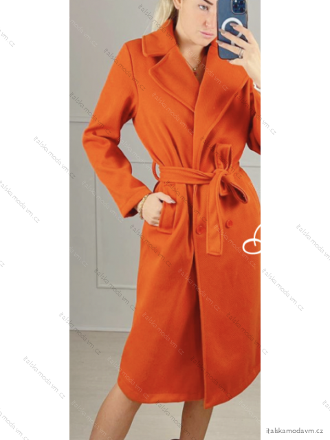 Kabát dlhý rukáv dámske (S/M ONE SIZE) TALIANSKA MÓDA IMPBB22E7857