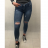 Rifle jeans push-up dlhé dámske (XS-XL) M.SARA MA121S5226-4/DR XS modrá