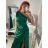 Šaty plesové dlhé elegantné bez rukávov dámske (S/M ONE SIZE) TALIANSKA MÓDA IMPBB22B22876/DR S/M vínová
