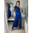 Šaty plesové dlhé elegantné bez rukávov dámske (S/M ONE SIZE) TALIANSKA MÓDA IMPBB22B22876/DR S/M vínová