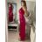 Šaty plesové dlhé elegantné bez rukávov dámske (S/M ONE SIZE) TALIANSKA MÓDA IMPBB22B22876/DR S/M vínová