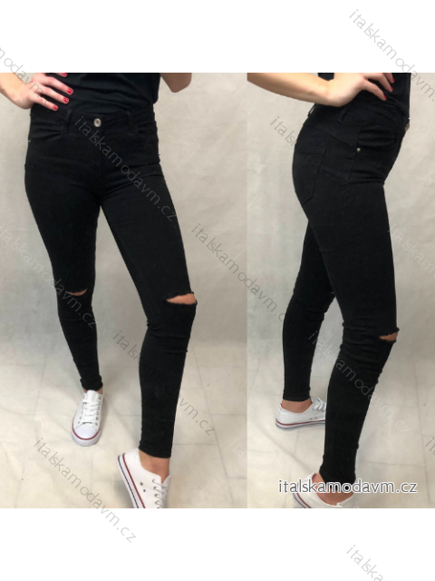 Kalhoty elastické styl jeans dlouhé dámské (XS-XL) re-dress MA521063RE1355/DR XS černá