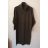Šaty pletené s rolákem dlouhý rukáv dámský nadrozměr (XL/2XL ONE SIZE) ITALSKÁ MÓDA IM821027