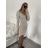 Šaty upletové dlouhý rukáv dámské (S/M ONE SIZE) ITALSKÁ MÓDA IMWGS223587/DR S/M hnědá