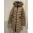 Kabát zimný s kapucňou dámsky (S-2XL) MFFASHION IMMF22M688-A béžová 5XL