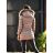 Kabát zimní s kapucí dámský (S-2XL) MFFASHION IMMF22M688-A béžová L