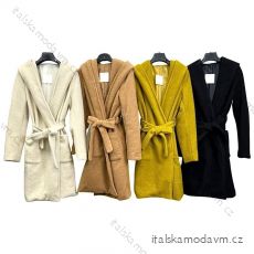 Kabát jesenný dlhý rukáv dámsky (S/M ONE SIZE) TALIANSKA MÓDA IMPLM22423000037