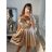 Šaty elegantní  bez rukávu dámské (S/M ONE SIZE) ITALSKÁ MÓDA IMPLS22B22947