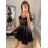 Šaty elegantní  bez rukávu dámské (S/M ONE SIZE) ITALSKÁ MÓDA IMPLS22B22947