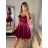 Šaty elegantní  bez rukávu dámské (S/M ONE SIZE) ITALSKÁ MÓDA IMPLS22B22947