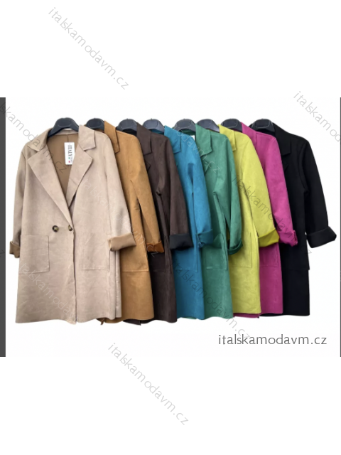 Kabát dlhý rukáv dámsky (S/M ONE SIZE) TALIANSKA MÓDA IMPLM22244000090