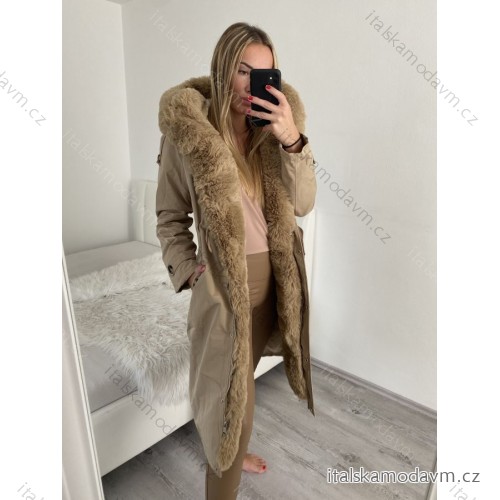 Kabát zimné s kožušinkou dámsky (XS-L) MFFASHION IMMF21PS2220-02