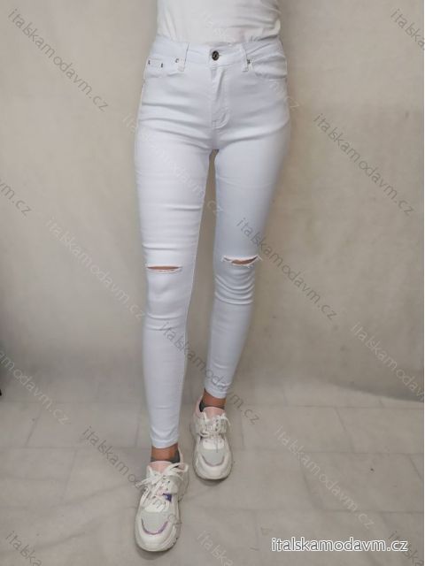 Nohavice riflové dámske skinny (34-42 ) MISS ANNA MA119E04-6/DR 38 biela