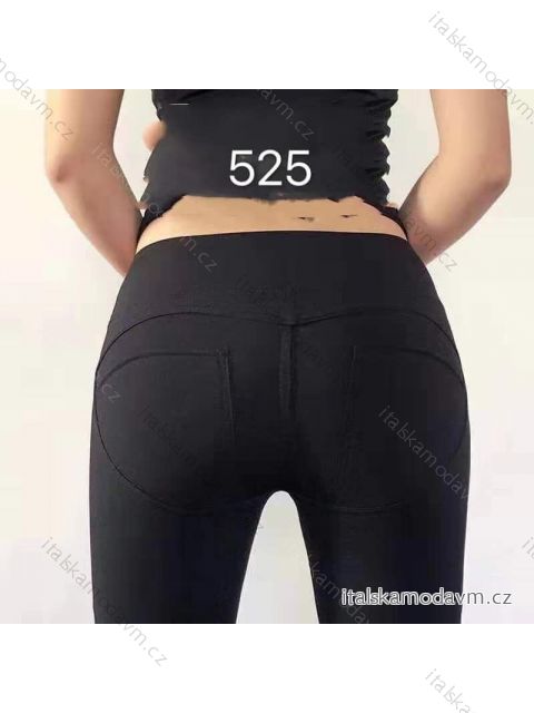 Legíny dlouhé dámské se zeštíhlujícím efektem (S/M ONE SIZE) ITALSKÁ MÓDA IMM22fd525/DR Černá M