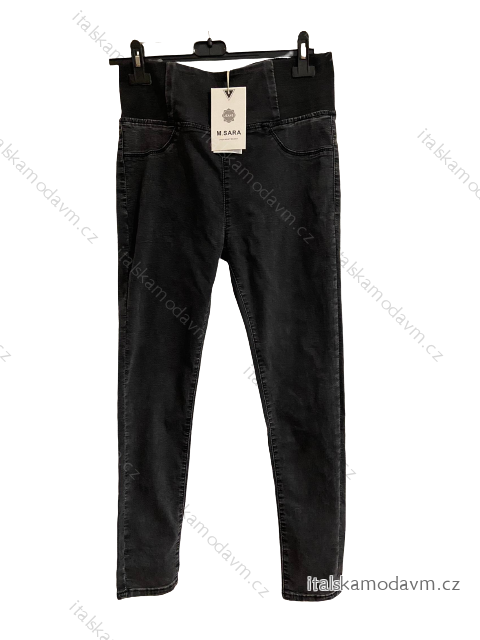 Rifle jeans dámské (vel 30-38) M.SARA MS12916-1/DR 33 Černá