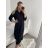 Šaty dlouhé maxi košilové dlouhý rukáv dámské (S/M/L ONE SIZE) ITALSKá MóDA IM4221031/DR M / L staroružová